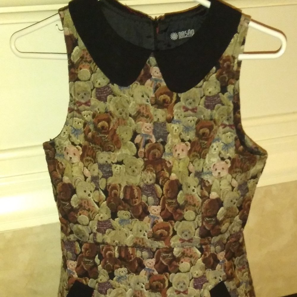 TEDDY BEAR PRINT DRESS